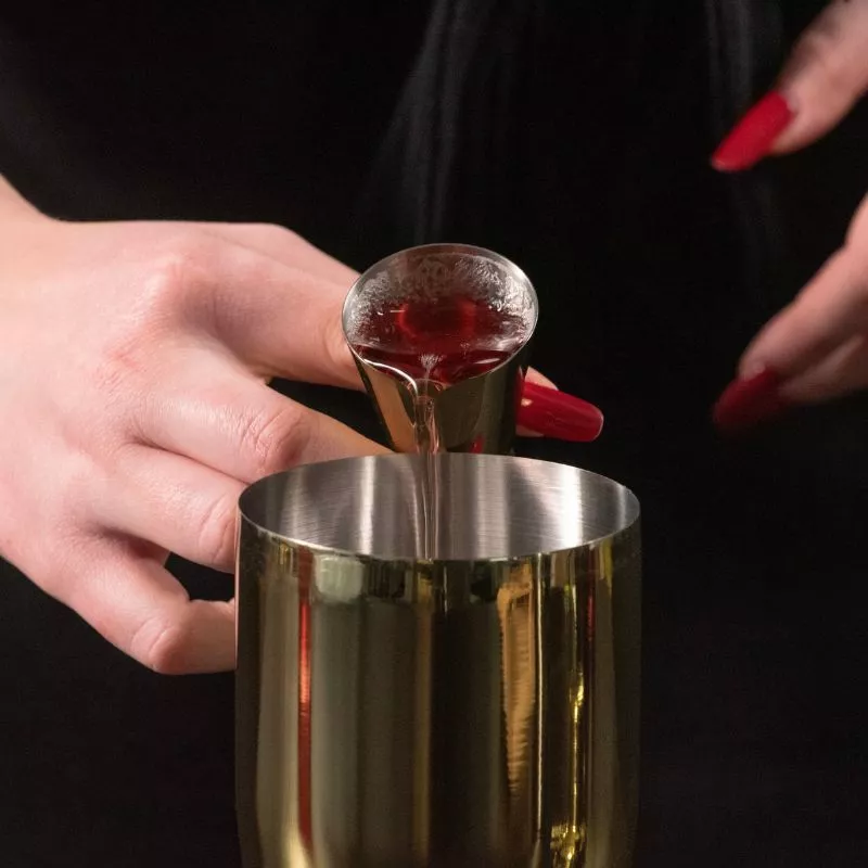 Set cadou Cocktail Shaker Mixology cu 11 accesorii 750ml Gold [14]