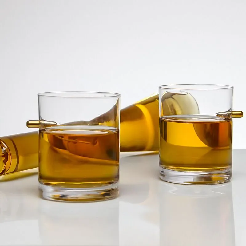 Set cadou decantor Shotgun si 2 pahare cu glont [5]