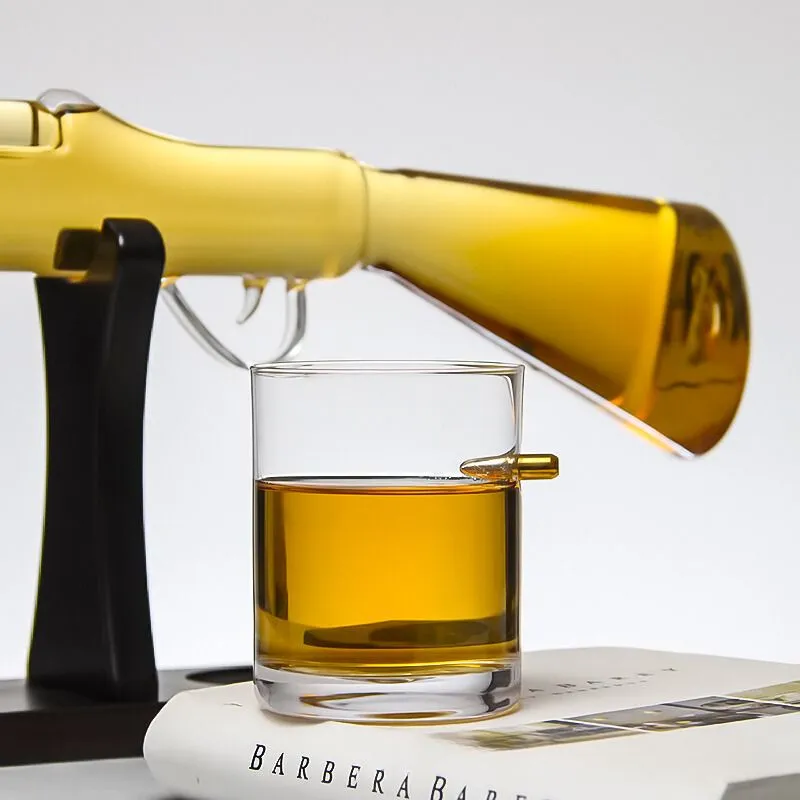 Set cadou decantor Shotgun si 2 pahare cu glont [7]