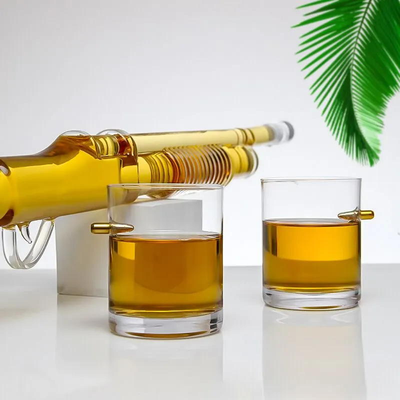 Set cadou decantor Shotgun si 2 pahare cu glont [4]