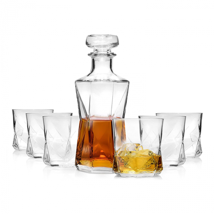 Set cadou decantor Sticla cu sase pahare Cassiopea [4]