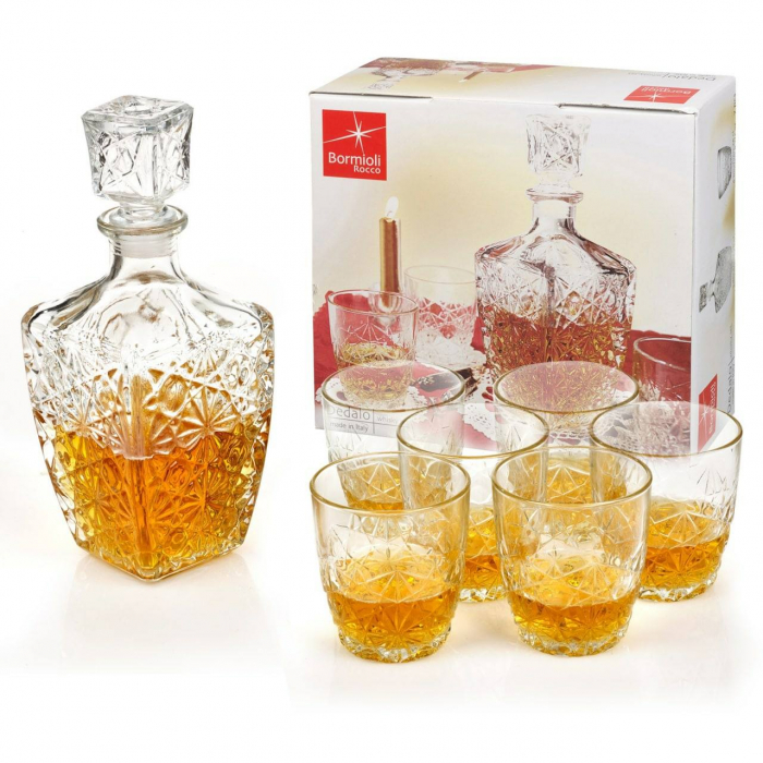 Set cadou decantor Sticla cu sase pahare Dedalo [8]