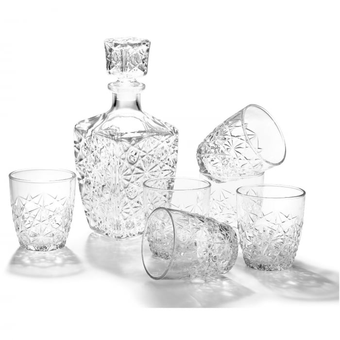 Set cadou decantor Sticla cu sase pahare Dedalo [6]