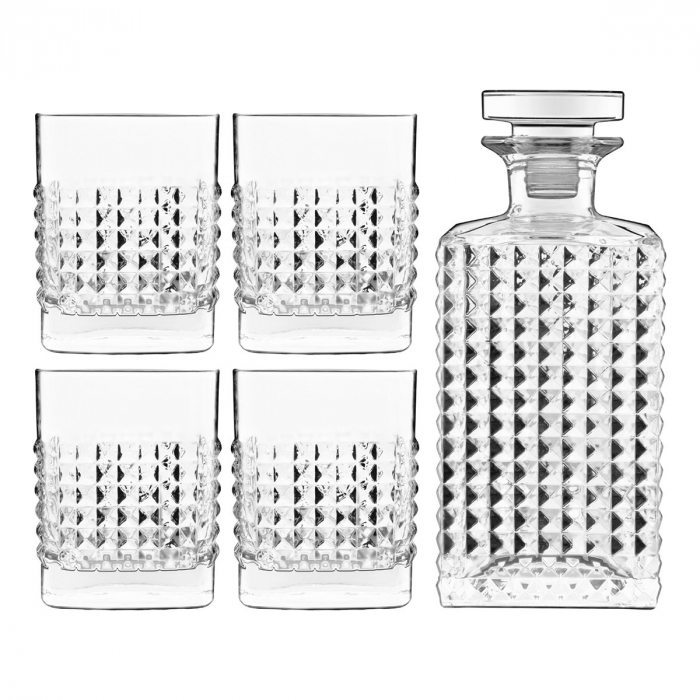 Set cadou decantor Whiskey Sticla cu 4 pahare Elixir [6]
