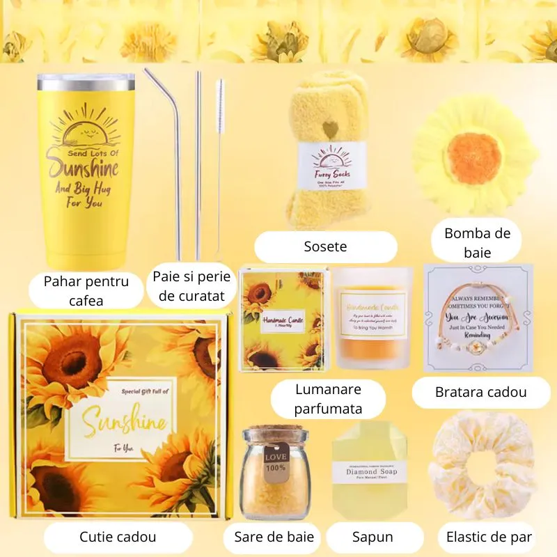 Set cadou pentru femei Sunflower [7]