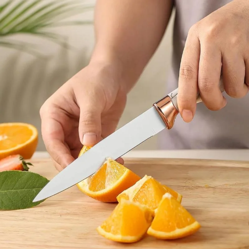 Set cutite inox cu suport elegant marmorat [3]