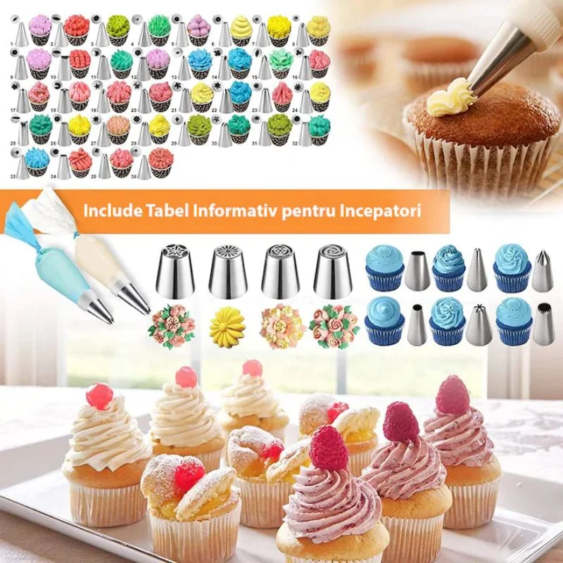 Set pentru decorarea prajiturilor cu 236 de accesorii [3]
