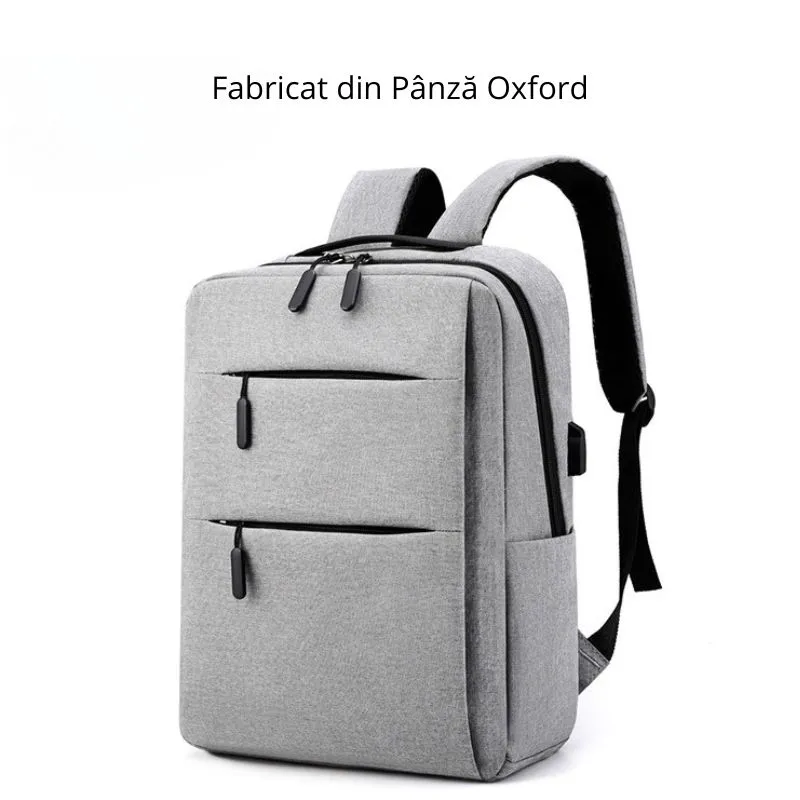 Set Rucsac Triple Power cu USB Gri [15]