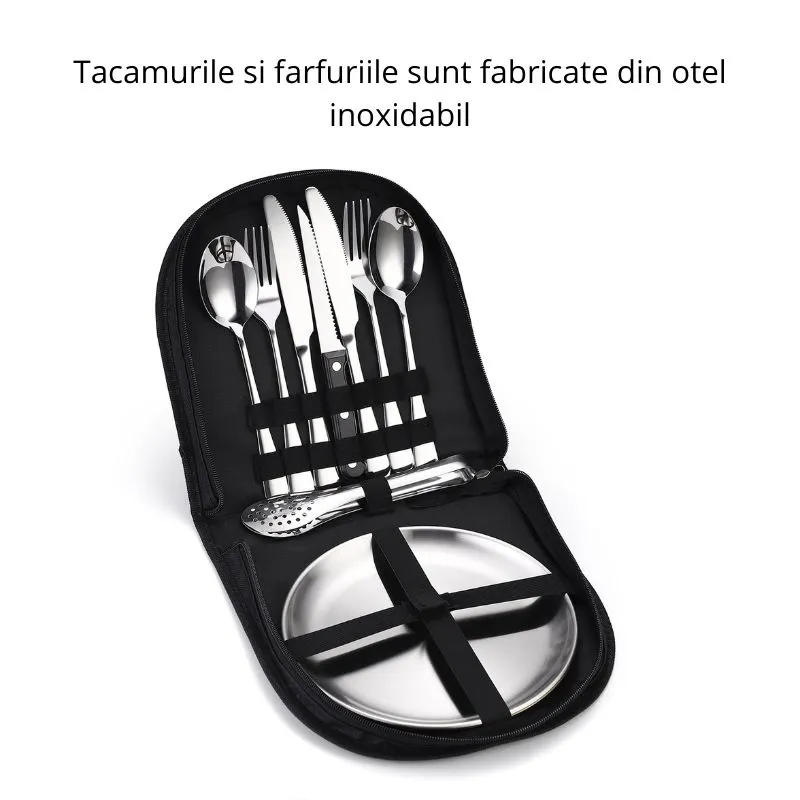 Set tacamuri si farfurii pentru picnic 10 piese [10]