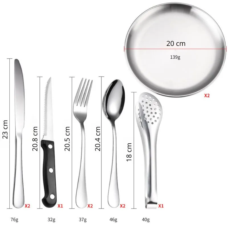 Set tacamuri si farfurii pentru picnic 10 piese [11]