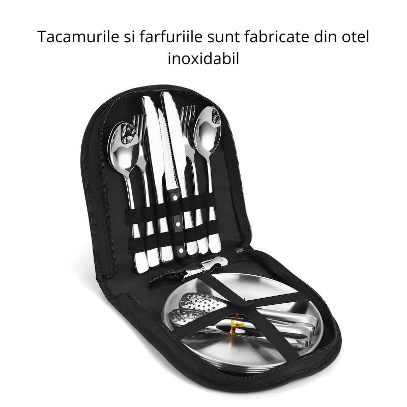 Set tacamuri si farfurii pentru picnic 20 piese [10]