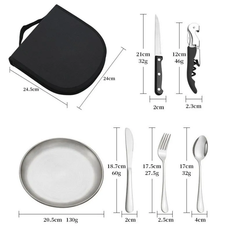 Set tacamuri si farfurii pentru picnic 20 piese [11]