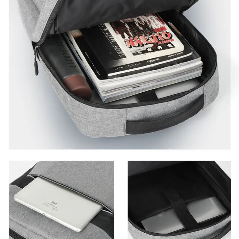 Set Trio Rucsac Laptop cu USB Gri [7]