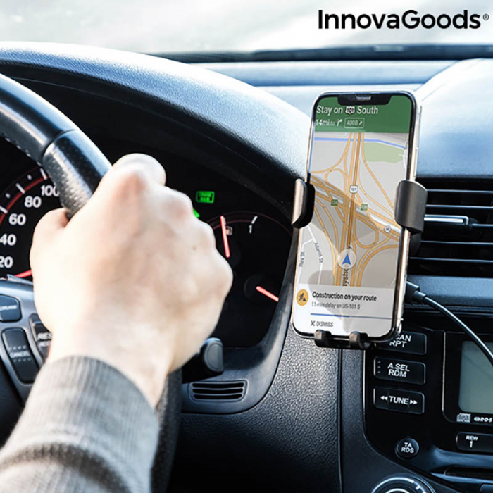 Suport telefon auto cu incarcator wireless Smarty Holder [2]