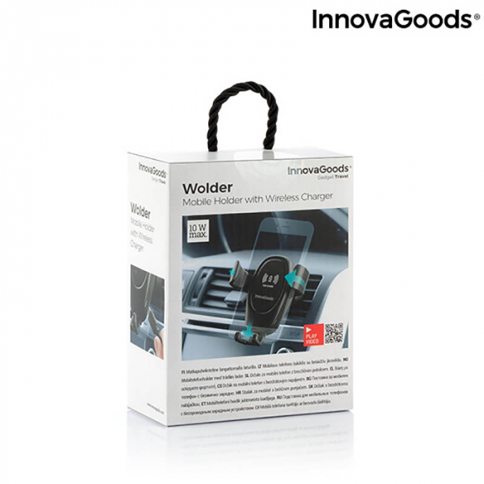 Suport telefon auto cu incarcator wireless Smarty Holder [9]