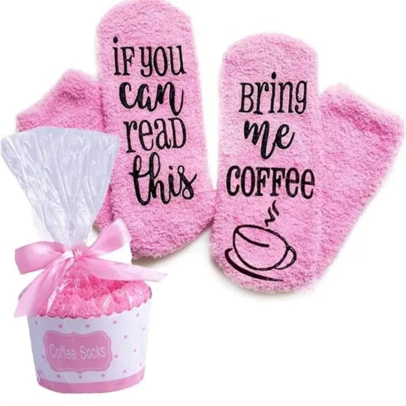 Sosete amuzante Bring Me Coffee Briose roz, Marime 35-40 [9]