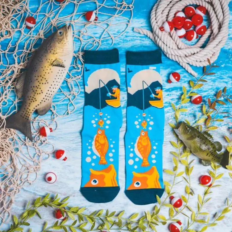 Sosete amuzante pentru pescari Size matters [7]