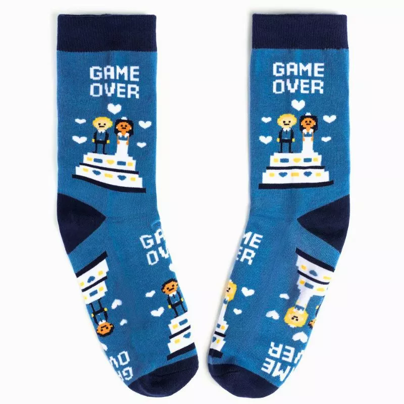 Sosete amuzante pentru proaspat casatoriti Game Over [5]