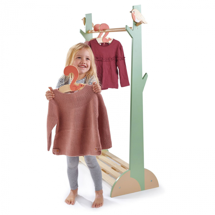 Stand haine copii, din lemn premium, cu umerase vesele [2]