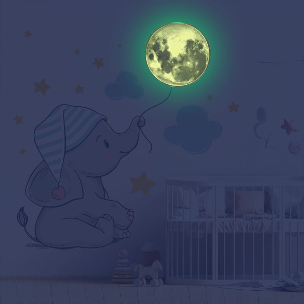 Sticker decorativ Luna-n Casa, Editie fosforescenta [4]