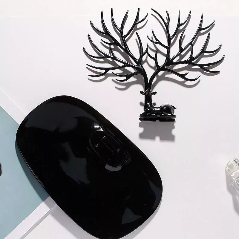 Suport bijuterii Caprioara neagra display si organizator pentru mici comori [6]