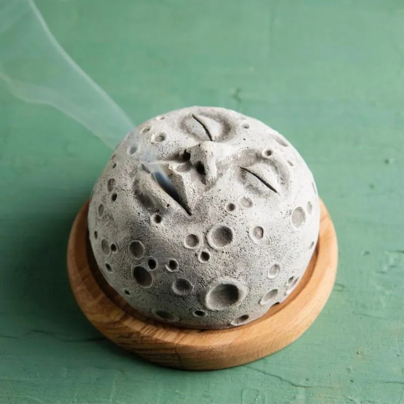 Suport conuri parfumate Moon face [6]