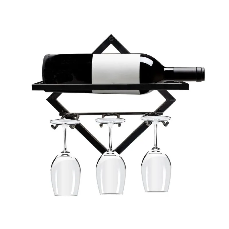 Suport de Perete pentru Sticla si Pahare de Vin [3]