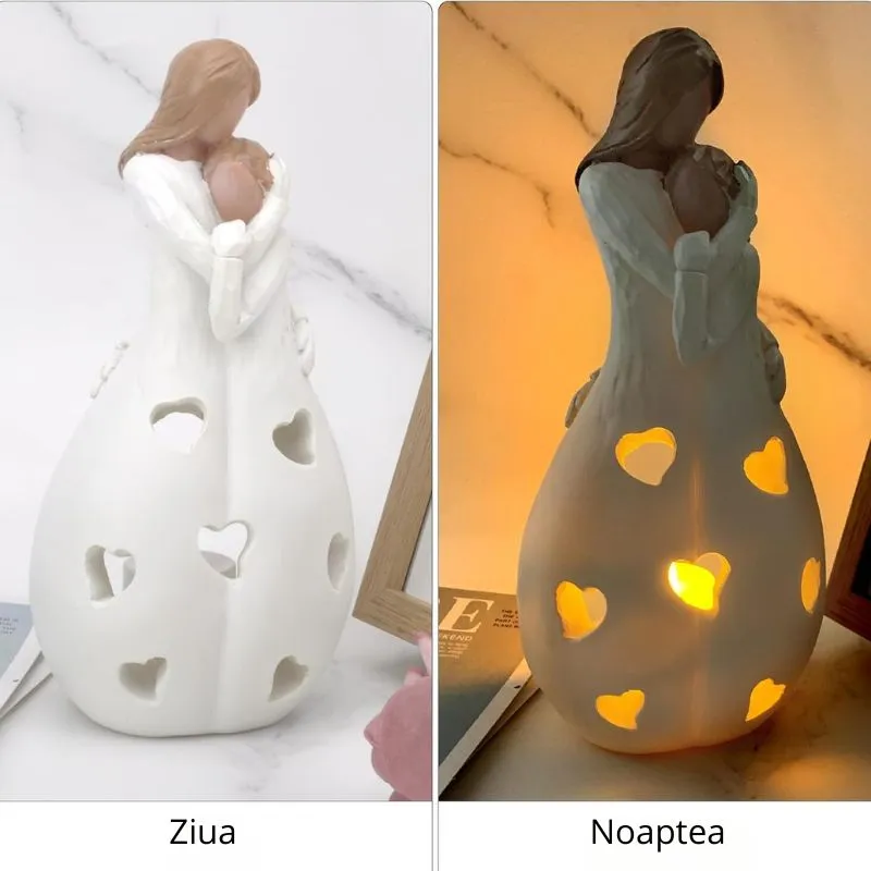 Suport decorativ lumanari Mama si fiica [4]