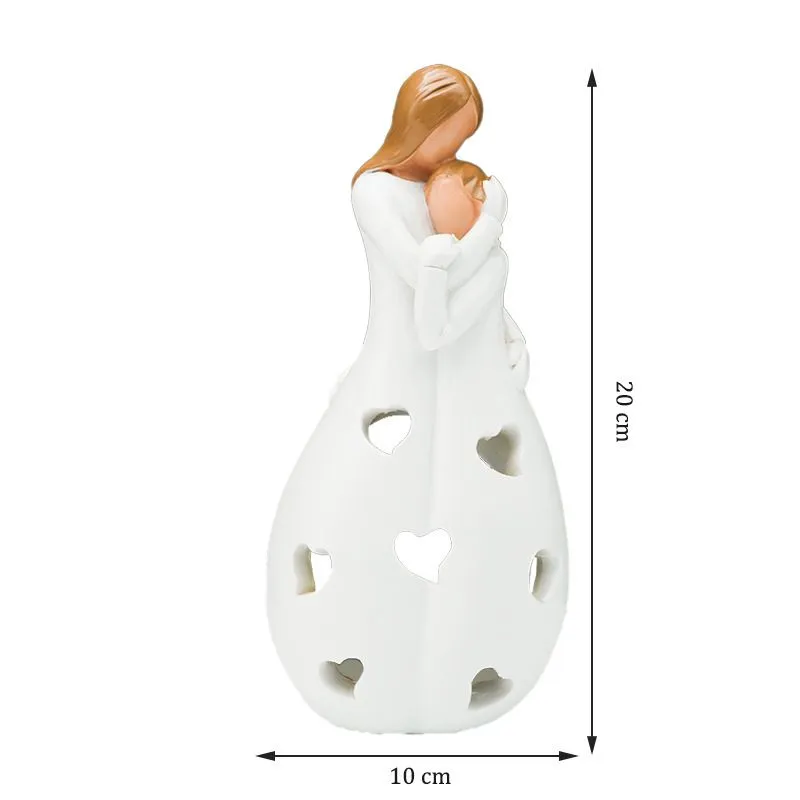 Suport decorativ lumanari Mama si fiica [7]