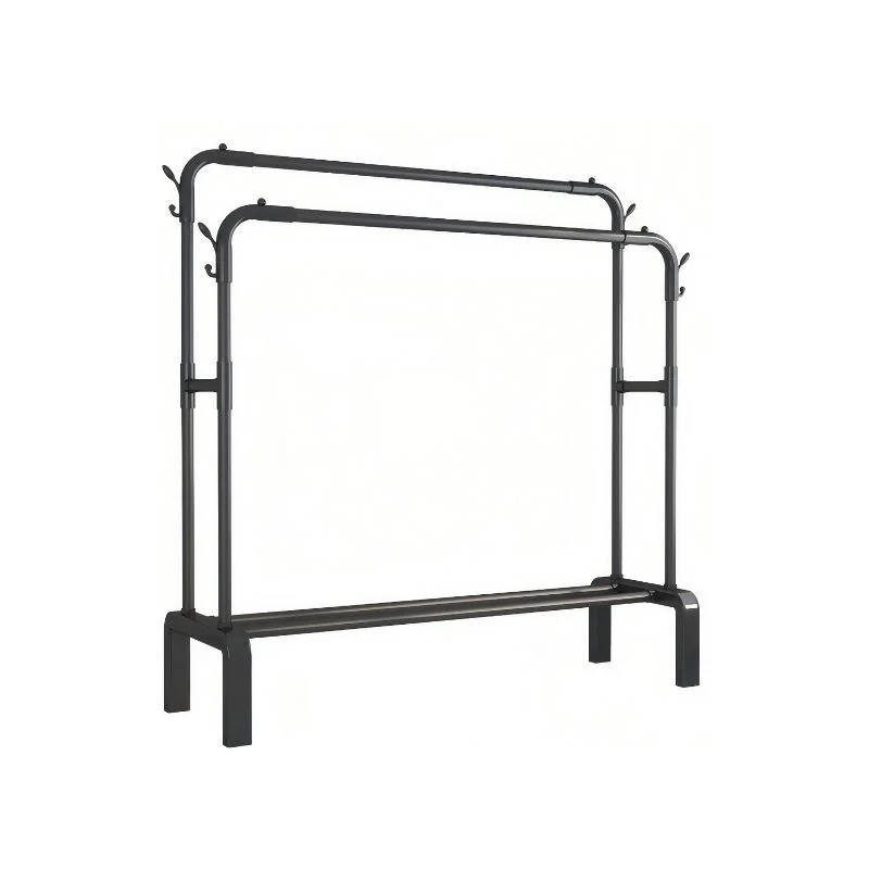 Suport haine cu doua bare si etajera pentru incaltaminte [4]