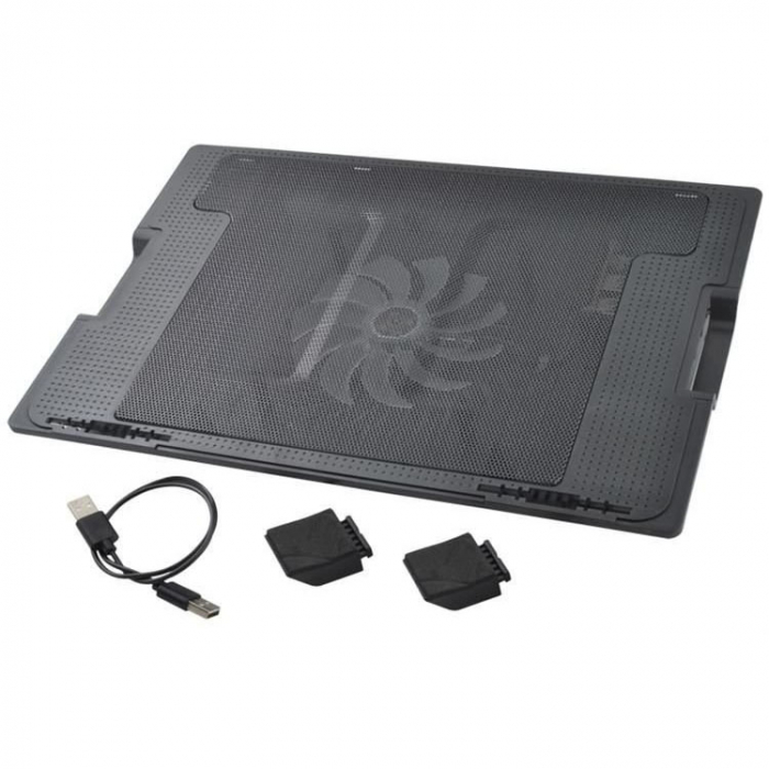 Suport laptop reglabil cu ventilator de racire LED [6]