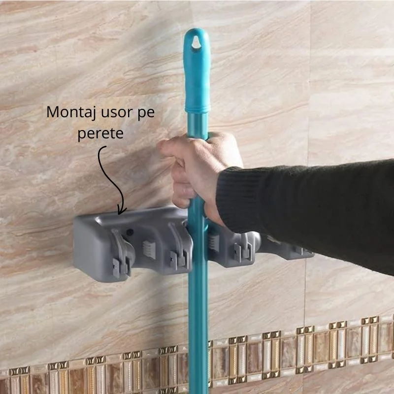 Suport mop si matura cu montare pe perete [5]