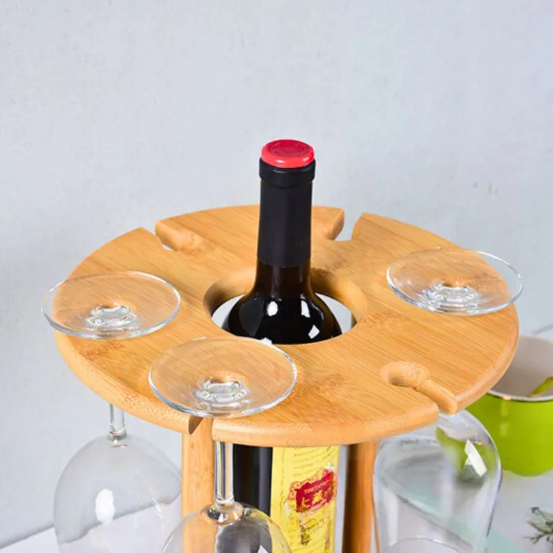 Suport pentru o sticla si 6 pahare de vin [6]