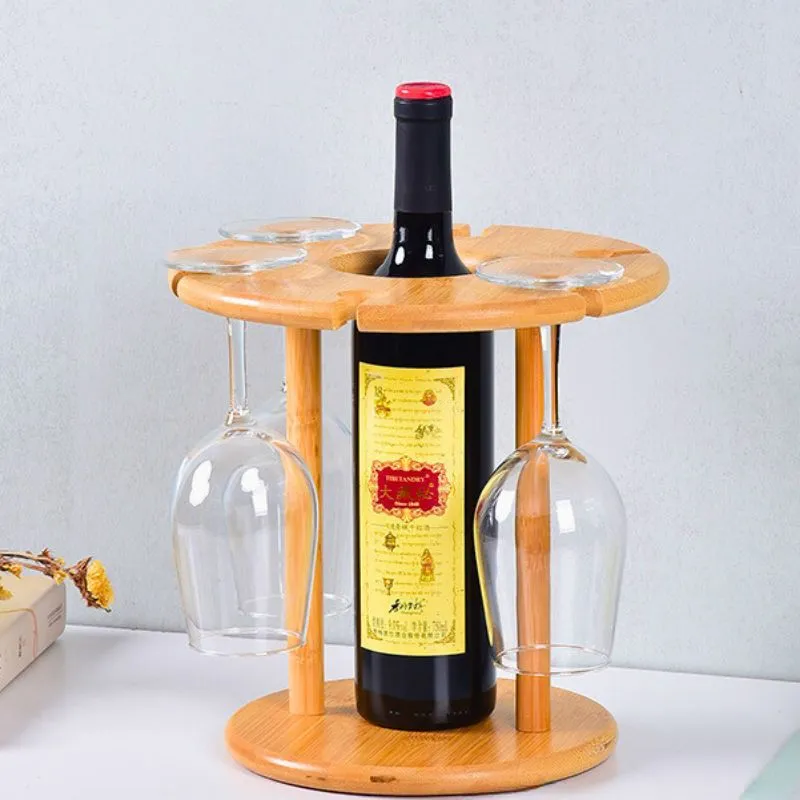 Suport pentru o sticla si 6 pahare de vin [5]