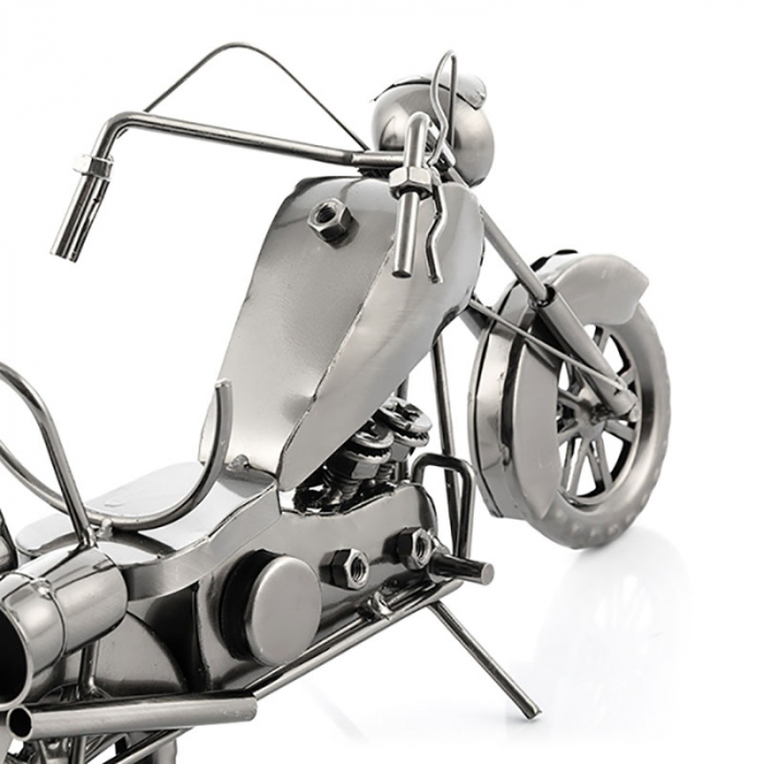 Suport sticla de vin Motocicleta metalica [4]