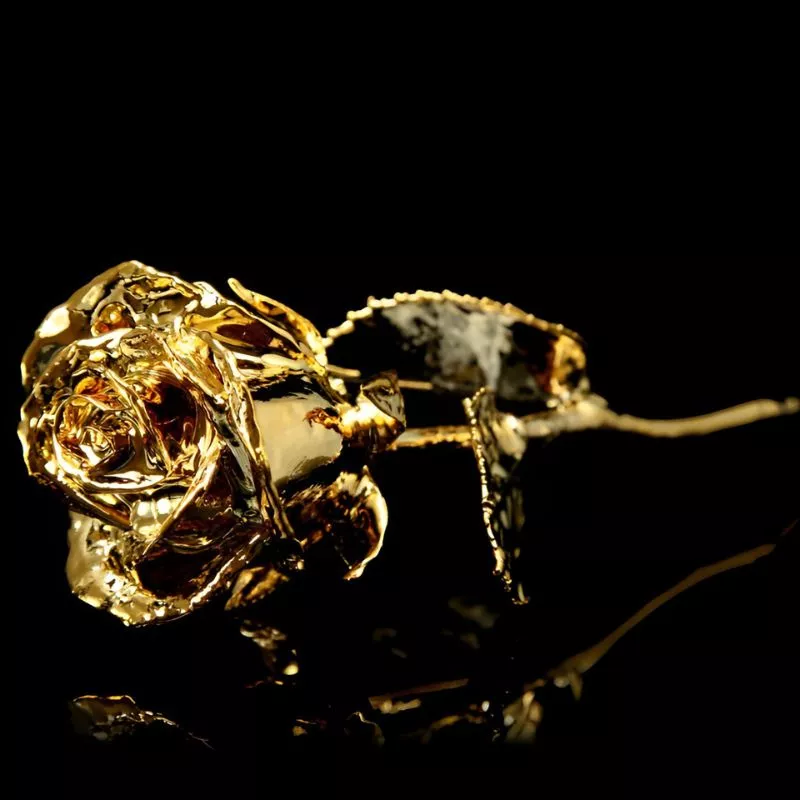 Trandafir placat cu aur de 24K [5]