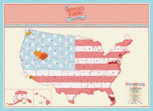 Harta razuibila USA Edition - Originala Luckies [5]