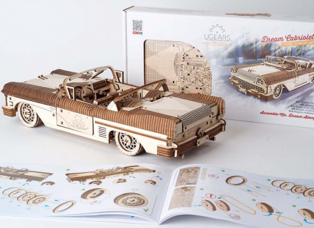 Puzzle 3D Dream Cabriolet VM-05 din lemn Ugears [19]