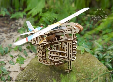 Puzzle 3D Flight Starter din lemn Ugears [11]