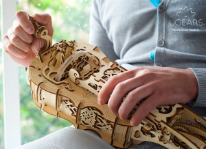 Puzzle 3D Instrument Muzical - Vioara din Lemn Ugears [7]
