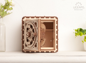 Puzzle 3D Seif din Lemn Ugears [14]