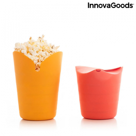 Aparat popcorn fara ulei, Popbox pliabil, din silicon [7]