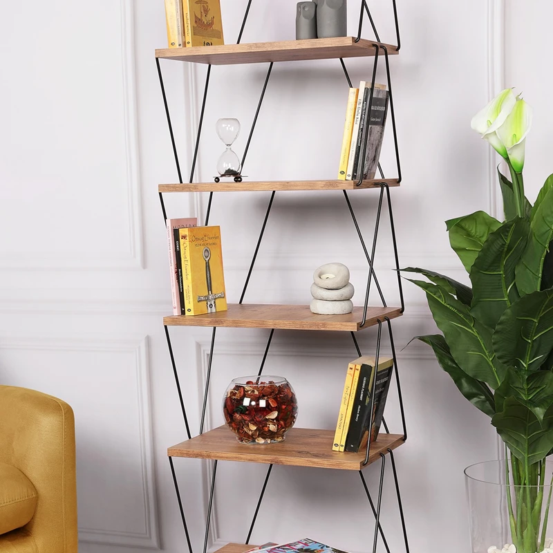 Biblioteca Balaban Pin cu rafturi multiple si design modern [1]