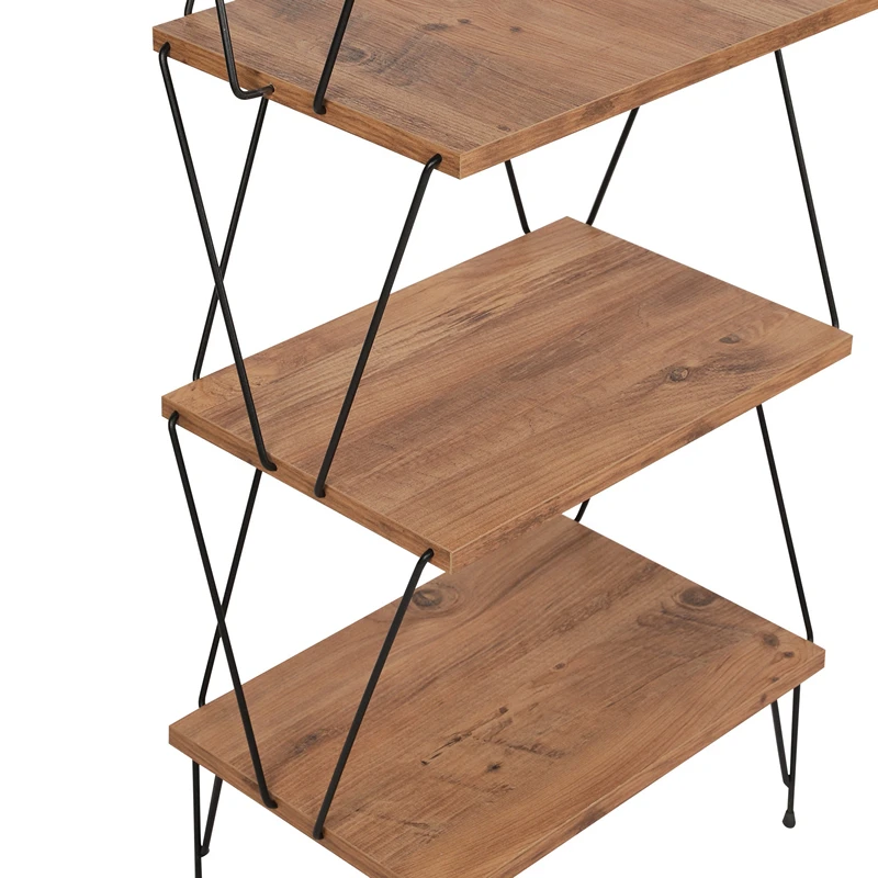 Biblioteca Balaban Pin cu rafturi multiple si design modern [5]