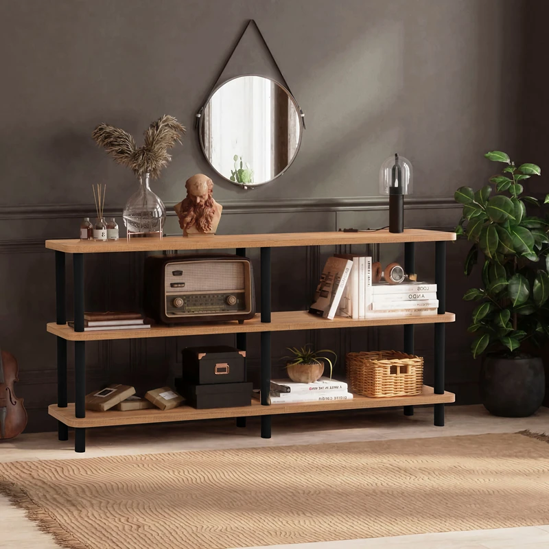 Biblioteca Raca neagra, stejar Atlantic, design modern [0]