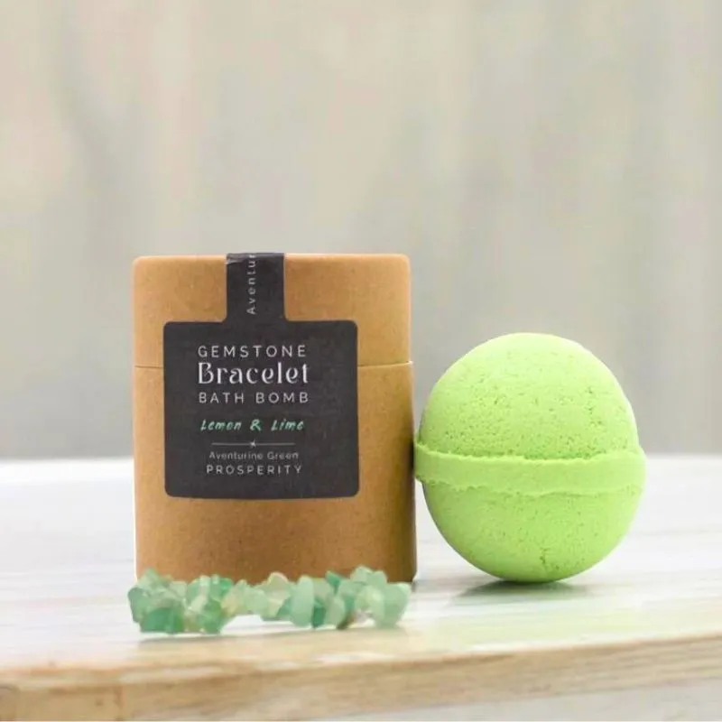Beauty & Wellness - Bomba de baie cu uleiuri esentiale si bratara cu aventurin verde