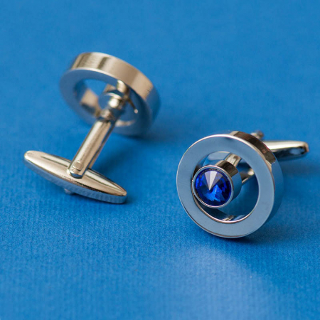 Cadouri Barbati - Butoni cerc cu pietre