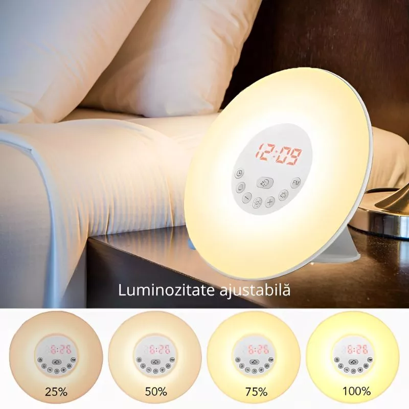 Ceas DESTEPTator Zori de zi cu lumina si radio [6]