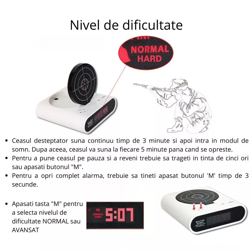 Ceas Pistol desteptator [9]