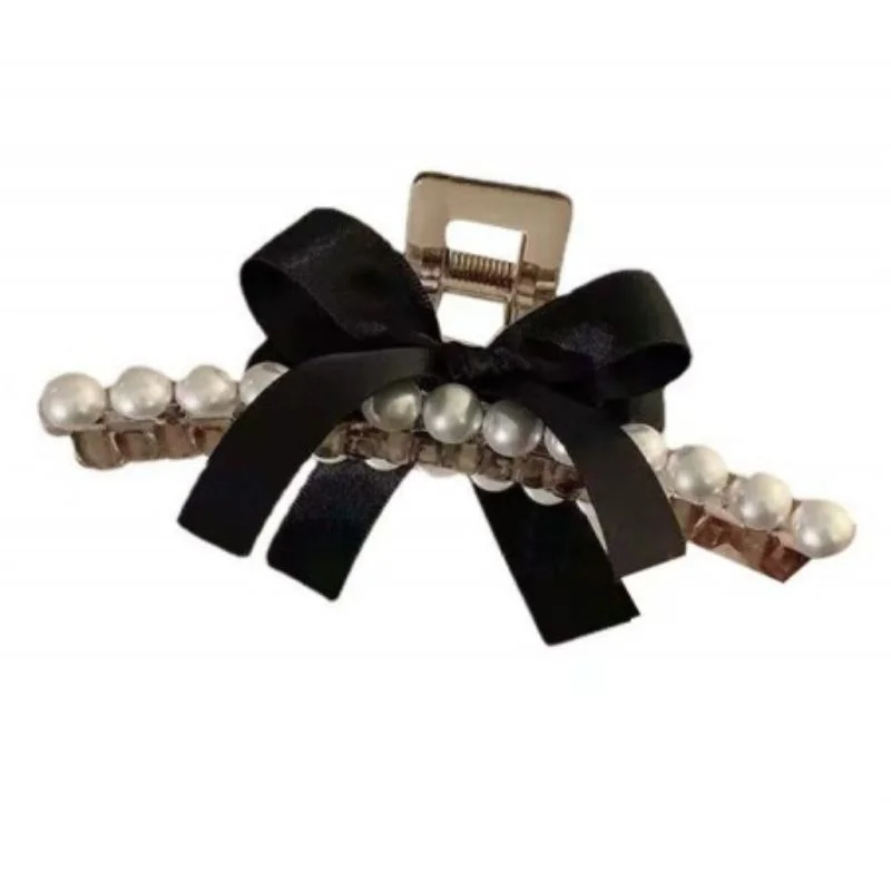 Cleste de par cu perle decorative si fundita neagra [2]